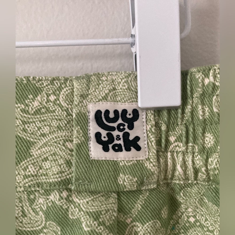 NWOT Lucy & Yak Green Paisley Trousers (W34/R) - Picture 6 of 9